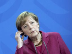 Angela Merkel viajaría a Estados Unidos a principios de mayo para entrevistarse con Barack Obama. EFE /