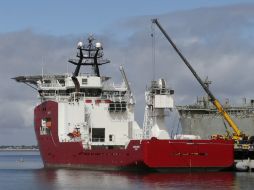 El 'Ocean Shield' australiano está equipado con un buscador especial de cajas negras suministrado por EU. EFE /