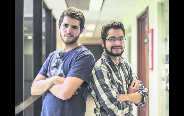 Equipo. Manuel Becerra y Enrique Enciso, líderes del proyecto de estudiantes del Tec.  /