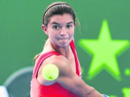 A la baja. Marcela Zacarías ganó el primer set por 6-3 y perdió los siguientes dos. EFE /