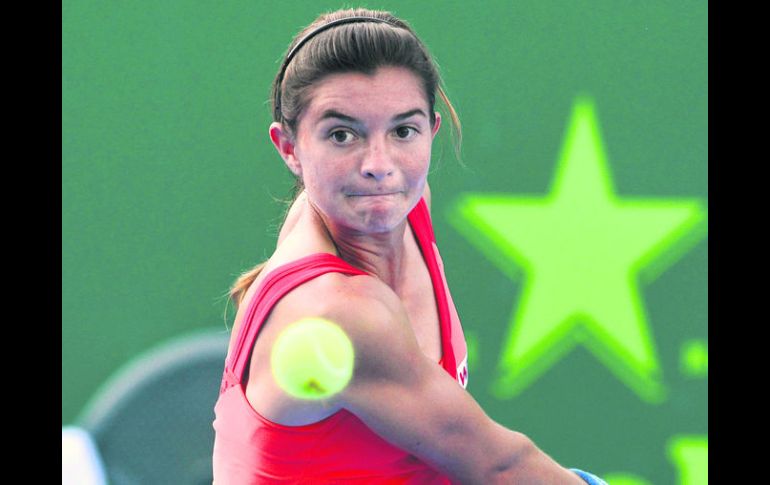 A la baja. Marcela Zacarías ganó el primer set por 6-3 y perdió los siguientes dos. EFE /