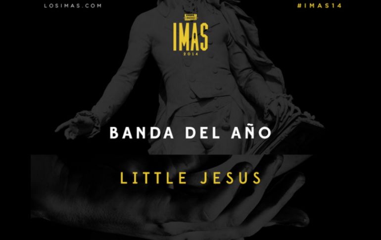 La banda del año, premiada con la 'Pluma de oro' fue Little Jesus. ESPECIAL /