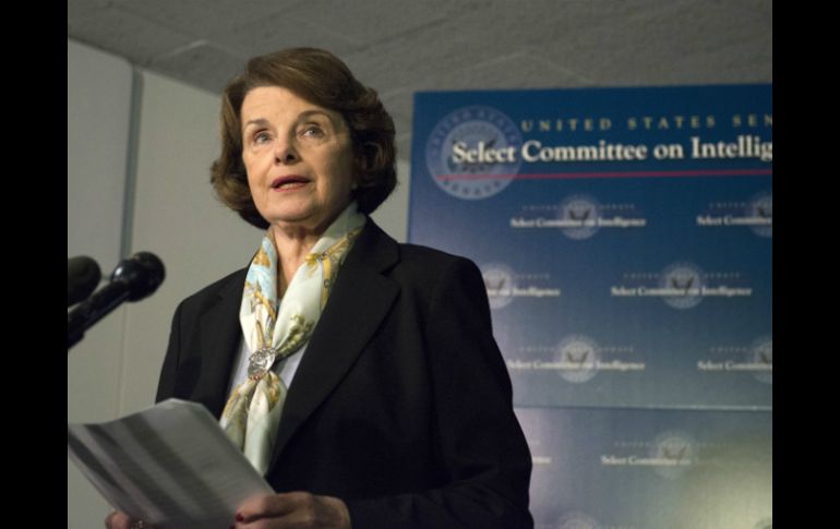 La senadora Dianne Feinstein expone que el informe expone una brutalidad que está en contra de los valores de EU. AP /