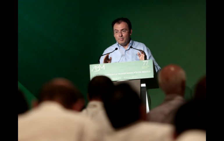 El secretario de Hacienda y Crédito Público participó en la 77 Convención Bancaria. AFP /