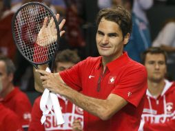 Federer logró emparejar la serie, en la que se encontraban en desventaja. EFE /