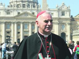 Keith O’Brien, en una de sus últimas apariciones públicas, tras la renuncia de Benedicto XVI a principios de 2013. AFP /