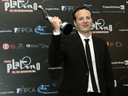 Amat fue reconocido en la entrega a lo mejor del Cine Iberoamericano. EFE /