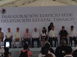 Murillo Karam inaugura las nuevas instalaciones de la dependencia en Villahermosa, Tabasco. TOMADA DE @PGJTabasco  /