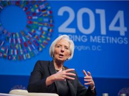 Si bien la economía global crece, no lo hace de forma pareja, dice Lagarde. EFE /