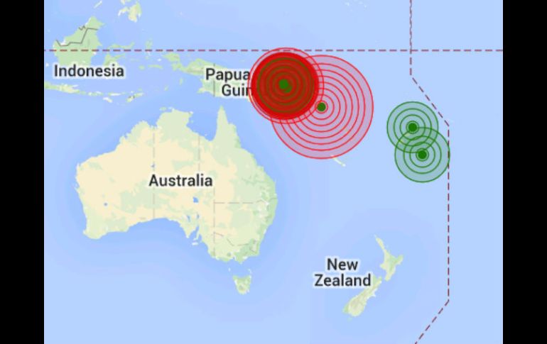 El epicentro del terremoto ocurrió a 102 kilómetros de la ciudad de Kirakira de la provincia de Makira-Ulawa. Imagen @INFORMADORCHILE. ESPECIAL /