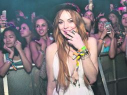 Lindsay Lohan. La cantante vistió muy urbano para la ocasión. AP /