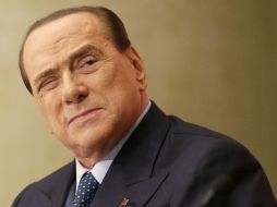 Debido a su avanzada edad (77 años), Berlusconi no ingresará en prisión. AFP /