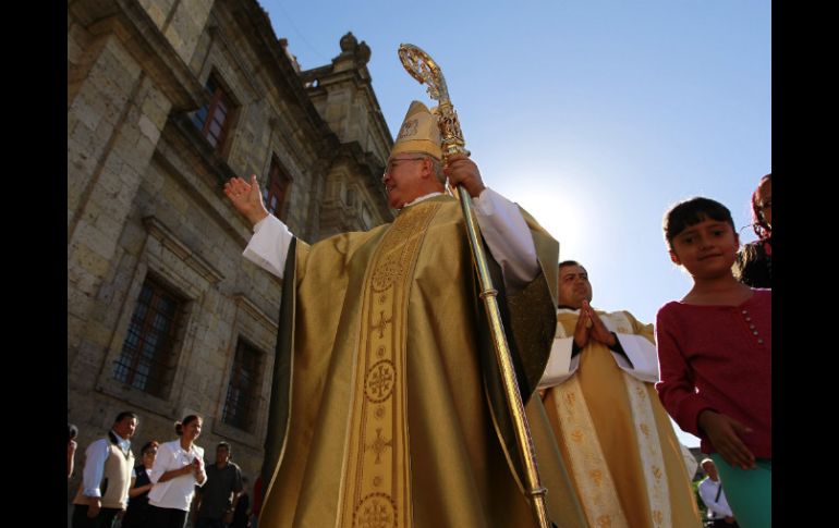 El Cardenal indica que la condición de la Iglesia de Guadalajara está en buen estado en número de fieles, vocaciones y sacerdotes.  /