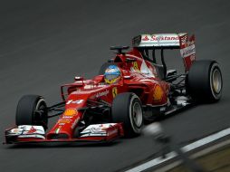 El F14 T respondió bien esta tarde a Fernando Alonso, que no ha obtenido ningún podio en la temporada. AFP /