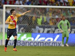 El chileno Héctor Mancilla celebra su anotación. MEXSPORT /