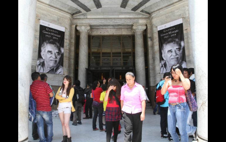 Gabriel García Márquez será homenajeado este lunes en el Palacio de Bellas Artes. NTX /