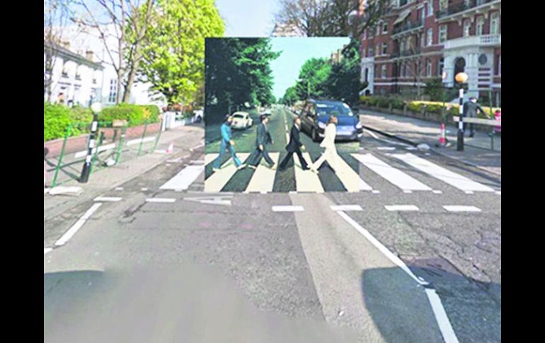 Beatles. La imagen tomada en 1969 fue captada en Abbey Road de Londres. GOOGLE STREET  /