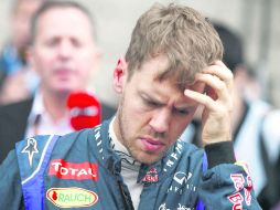 Sin triunfos. El mejor resultado que ha logrado Vettel este año fue el tercer lugar en Malasia. EFE /