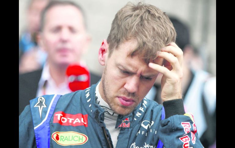 Sin triunfos. El mejor resultado que ha logrado Vettel este año fue el tercer lugar en Malasia. EFE /