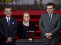 Expresaron agradecimiento al Presidente Enrique Peña Nieto, y al de Colombia, Juan Manuel Santos, por encabezar el homenaje. AP /