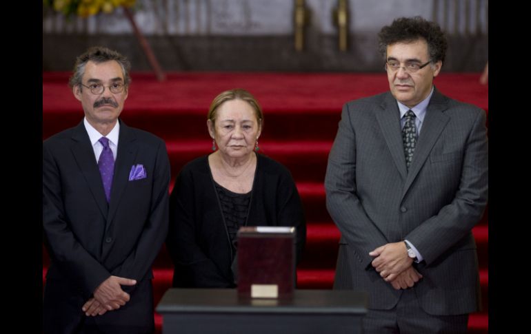 Expresaron agradecimiento al Presidente Enrique Peña Nieto, y al de Colombia, Juan Manuel Santos, por encabezar el homenaje. AP /