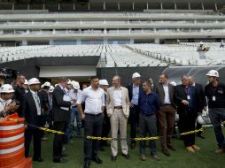 Los organizadores están en una carrera contra el tiempo y el estadio debe estar listo lo antes posible. AFP /