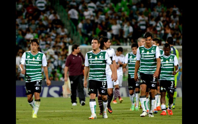 La escuadra lagunera fue eliminada de la Copa Libertadoras tras perder 0-2 ante Lanús. MEXSPORT /