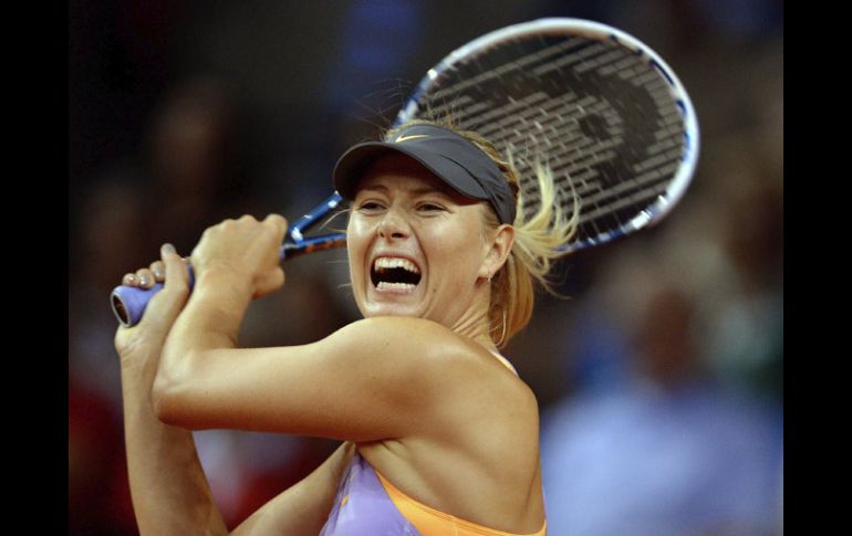 María Sharapova sigue con buen paso en el torneo alemán. EFE /