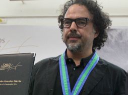 Iñárritu recibe la medalla a la creatividad 'Carlos Fuentes'. NTX /