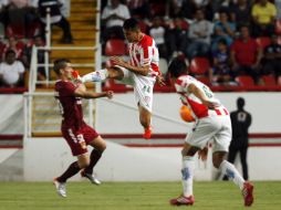 Tras el partido de ida del pasado miércoles, Necaxa empató a cero goles a Tecos. MEXSPORT /