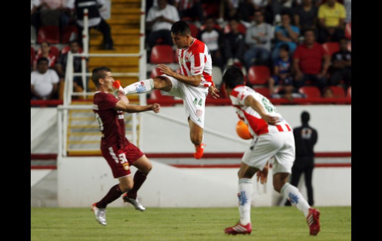 Tras el partido de ida del pasado miércoles, Necaxa empató a cero goles a Tecos. MEXSPORT /