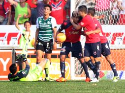 Alfredo Moreno fue el encargado de anotar el segundo gol para los jarochos. MEXSPORT /