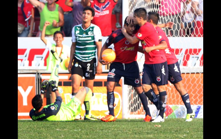 Alfredo Moreno fue el encargado de anotar el segundo gol para los jarochos. MEXSPORT /