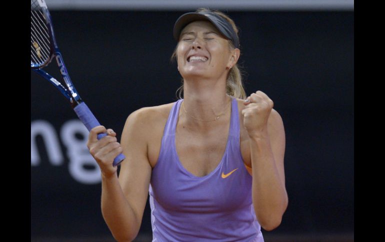 Maria Sharapova venció a su rival en dos horas y tres minutos. EFE /