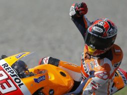 Márquez completo las 25 vueltas en 41 minutos 39.821 segundos. AP /