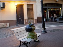 La creación de Quino, Mafalda, cumplirá 50 años en Septiembre. AP /