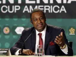 Jeffrey Webb, presidente de la Concacaf, fue el encargado de dar los detalles. AFP /