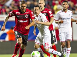 En el partido de ida de los Cuartos de Final del Clausura, Xolos empató a cero goles con los Diablos. MEXSPORT /