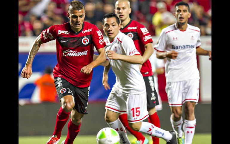 En el partido de ida de los Cuartos de Final del Clausura, Xolos empató a cero goles con los Diablos. MEXSPORT /