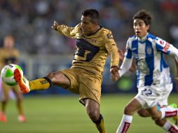 Pumas empató 1-1 a los Tuzos en el partido de ida de los Cuartos de Final del Torneo. MEXSPORT /