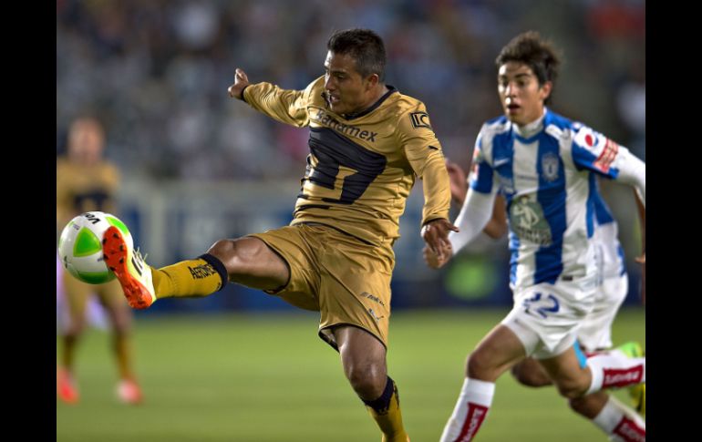 Pumas empató 1-1 a los Tuzos en el partido de ida de los Cuartos de Final del Torneo. MEXSPORT /