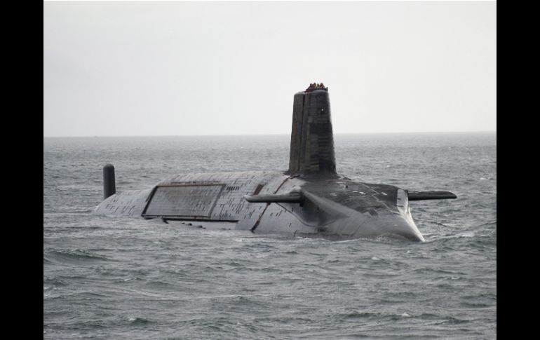 Es el tercer submarino británico de propulsión nuclear que recala en lo que va del año en la bahía de Algaciras. ARCHIVO /