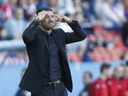 El equipo de Diego Simeone continúa líder de la tabla de posiciones con 88 puntos en 36 fechas, pero no puede permitirse otro resbalón. AP /