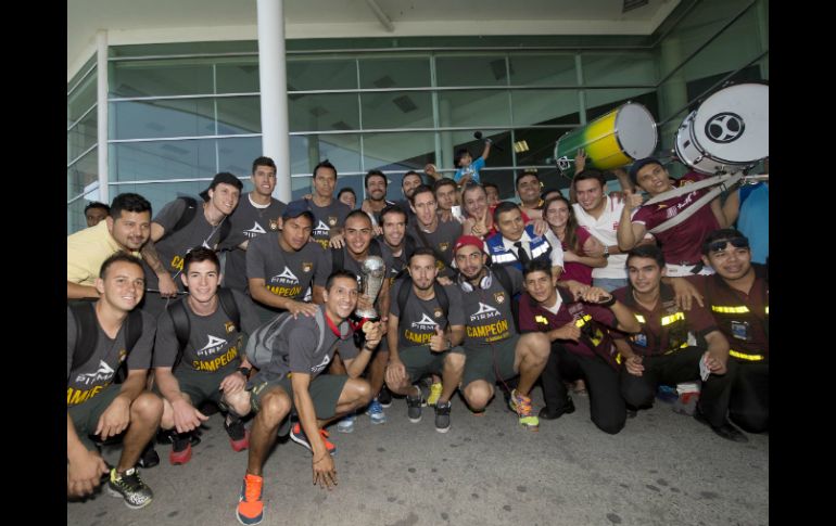 Los emplumados llegaron a la ciudad la mañana de este domingo, procedentes de Ciudad Victoria donde se coronaron campeones. MEXSPORT /