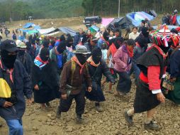 Comunitarios piden que se realice un diálogo en la comunidad entre el EZLN, la CIOAC y otras fuerzas. ARCHIVO /