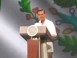 Enrique Peña Nieto encabeza la inauguración del Tianguis Turístico en Cancún, Quintana Roo. TOMADA DE @LizGamboaSong  /