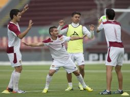 Estudiantes Tecos durante el entrenamiento en el Estadio 3 de Marzo, previo al partido ante Leones Negros. MEXSPORT /