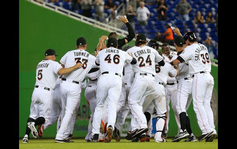 Los de Miami barrieron en tres juegos al equipo neoyorkino. AFP /