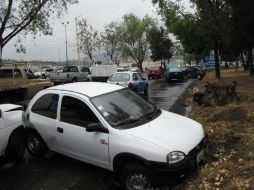 El accidente múltiple provocó intensa carga vehicular en la zona.  /