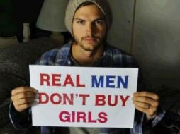 Famosos suben imágenes con el hashtag #RealMenDontBuyGirls. ESPECIAL /